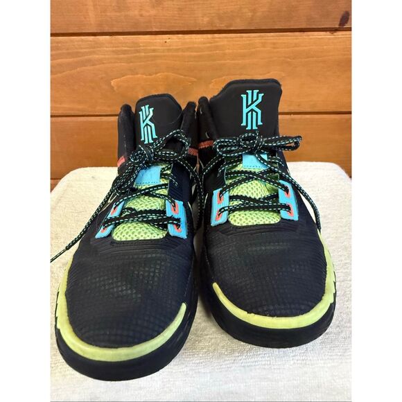 Nike Kyrie Flytrap 4 basketball shoes Black/Lagoon Pulse/Bright Mango/Glow Lime main image 8